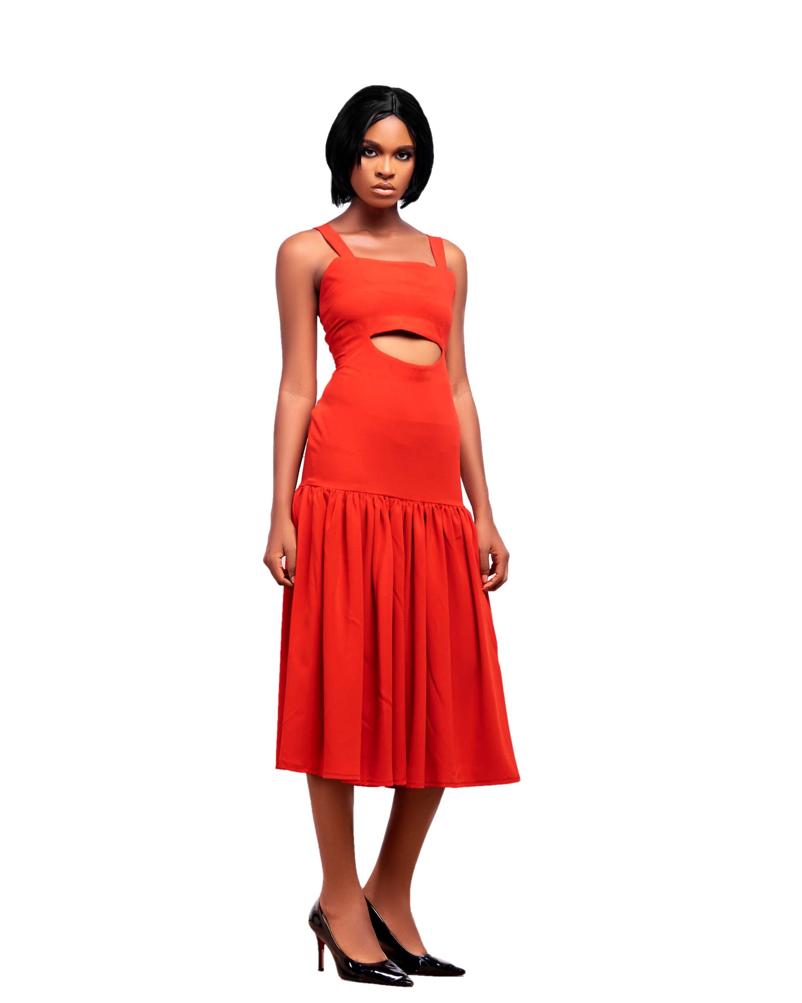 Scarlet Cutout Midi Dress - Image 2